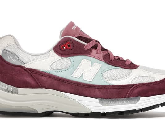 New Balance 992 Kith Kithmas Burgundy White New Balance 992 Kith Kithmas Burgundy White